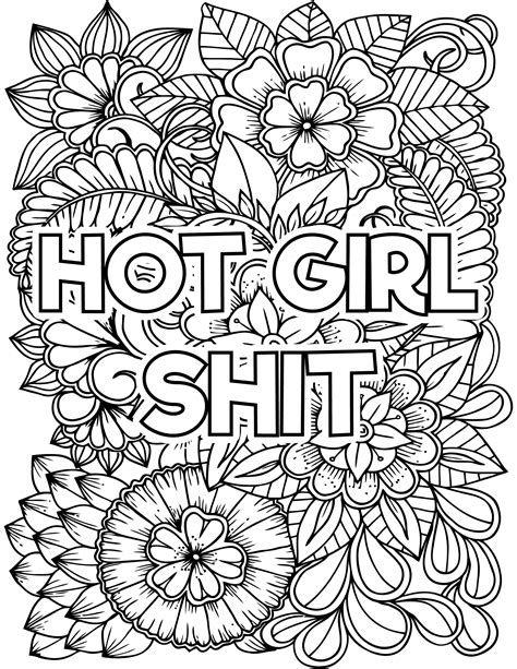 swear word adult coloring pages|adult swear words coloring printables.